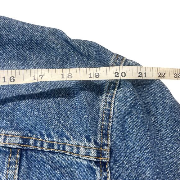 Vintage 90s Levi's Denim Trucker Jacket Mens Size M Made in USA 70507-0389 Retro - Picture 16 of 16